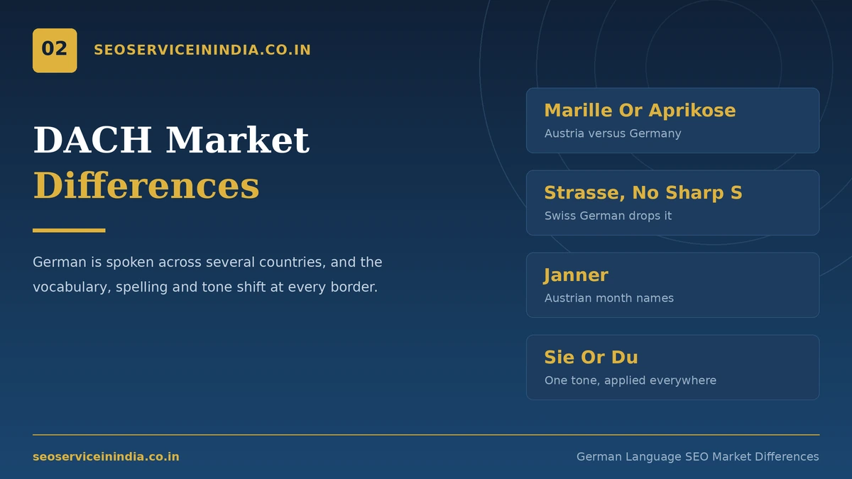 German Language SEO Market Differences German language SEO differences between Germany, Austria and Switzerland