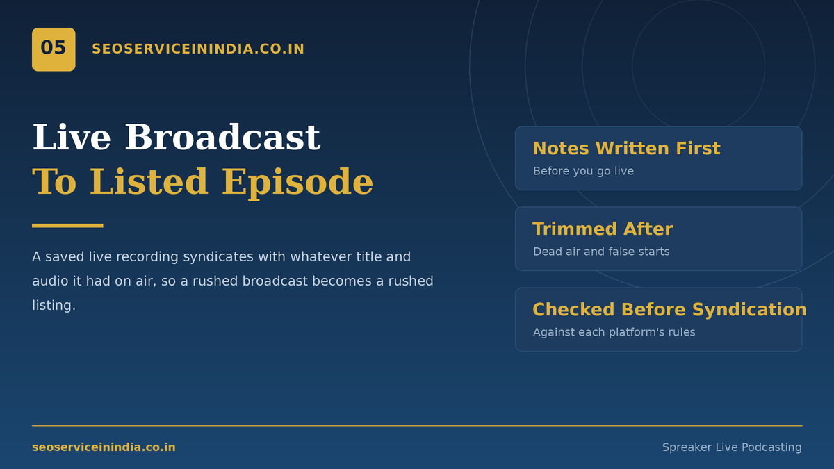 Spreaker Studio live podcast broadcasting