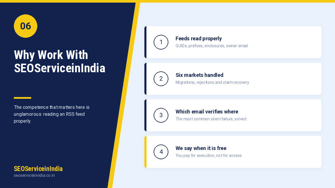 SEOServiceinIndia podcast SEO and submission expertise