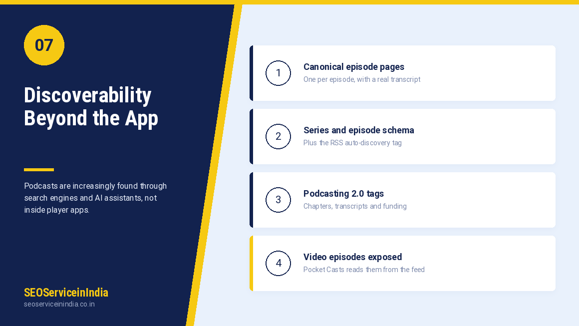 Pocket Casts podcast submission and distribution services