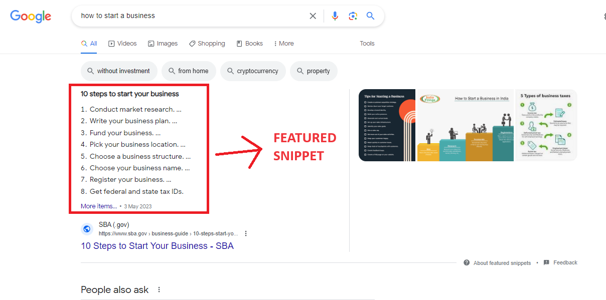 What is SERP – Featured Snippet