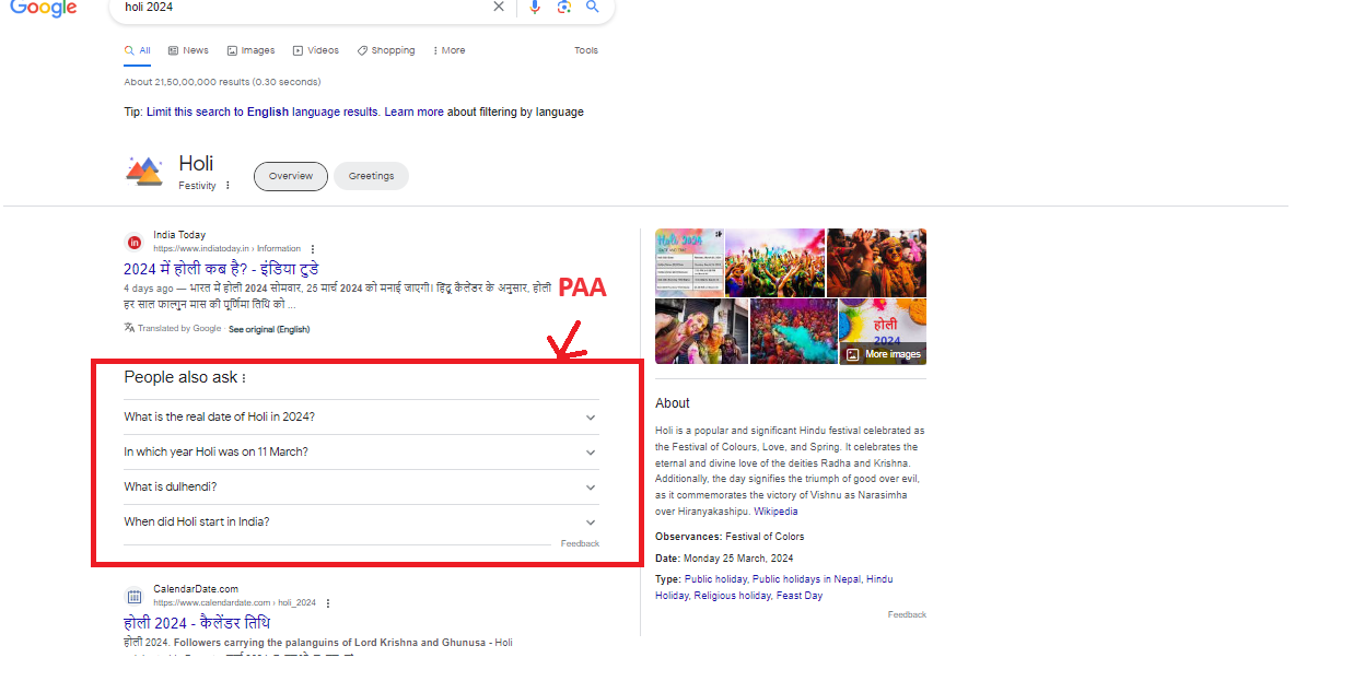 What is SERP – People Also Ask (PAA)
